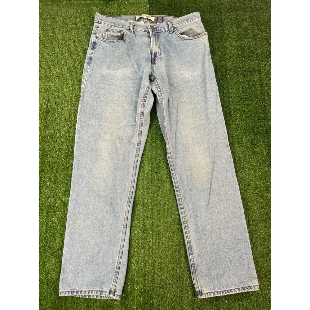 Urban Pipeline Mens Straight Leg Light Wash Denim Jeans Blue 34x34 RN73277